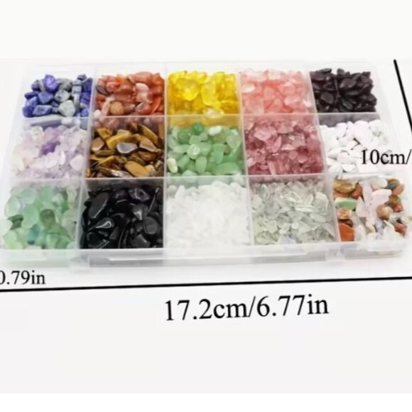 1 Box Healing Crystals Natural Small Chips - No Holes for Stringing! - Picture 3 of 3